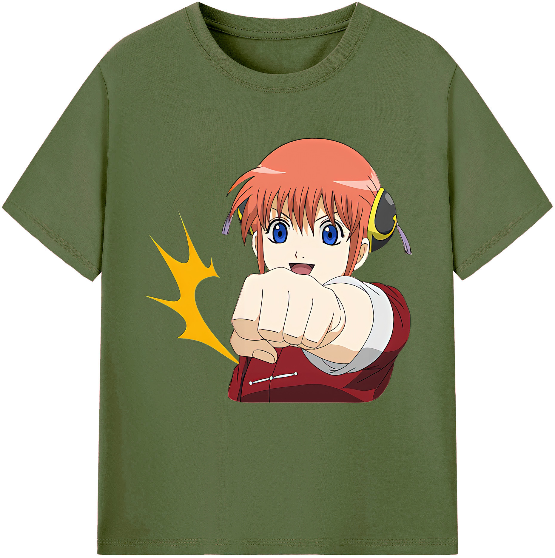 （画像用） ぎんたま 坂田銀時（さかたぎんとき） 神楽 志村新八（しむら しんぱち） GINTAMA Sakata Gintoki Kagura Shimura Shinpachi 綿100％半袖Tシャツ（フロントプリント）